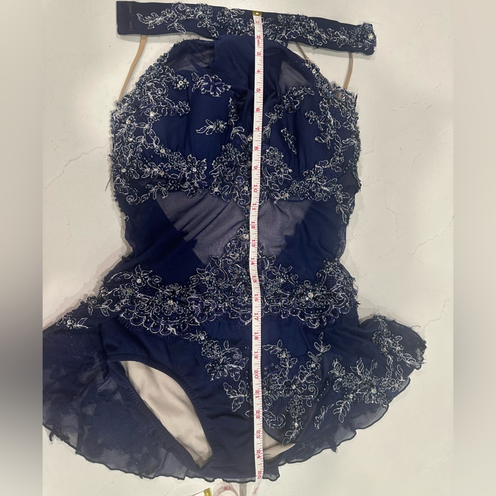 Custom Stoned Blue Dance Costume